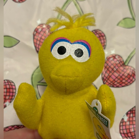 Vintage 1999 Sesame Street Mini Beans Big Bird Plush Kellogg's Collectible w/Tag - Picture 3 of 8